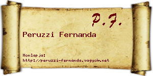 Peruzzi Fernanda névjegykártya